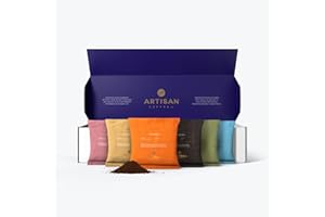 Artisan Coffee Co. The Discovery Ground Coffee Tasting Collection, Premium Selection of Characteristic Blends and Roasts, Cafetiere Coffee Gift, 100% Arabica Quality Beans, 12 Pack