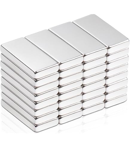 2 Magneti Al Neodimio N45 A Blocchi 20x20x5 Mm: Super Potenza Da 8,5 Kg L'uno!