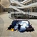 Price comparison product image IZHH 3D Halloween Wall Decal, Floor Wall Sticker Decoration Window Art Wall Mural Art Furniture Stickers