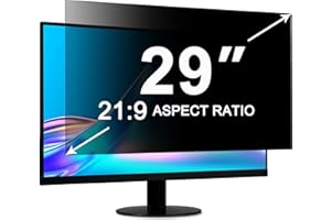 ‎ZOEGAA ZOEGAA Blickschutzfolie 29 zoll 21:9 für Monitor,Anti-Blaulicht 29" Sichtschutzfolie Curved, Blendschutz Sichtschutz Monitor,Abnehmbar Computer Privacy Screen für HP Lenovo Dell Samsung Asus