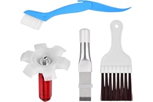 PAGEZOL Air Conditioner Fin Comb, 4 Pieces Air Conditioner Condenser Fin Cleaning Brush Ac Fin Comb Condenser Fin Straightener, Stainless Steel Condenser Fin Comb Fin Evaporator Radiator Repair Tool