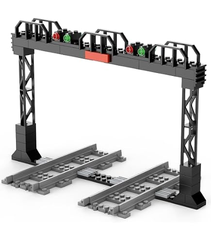 Produktbild von 10/20/50/100x Schienen Gerade Kurve Zug Eisenbahn City Klemmbausteine