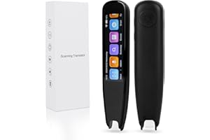 OUDILEE Scan Reader Pen, 112 Languages Smart Digital Reading Pen for Dyslexia, Scan Reader Pen for Elderly Students, Kids, Real Time Pen Translator (Supports Speech & Scan to Text)