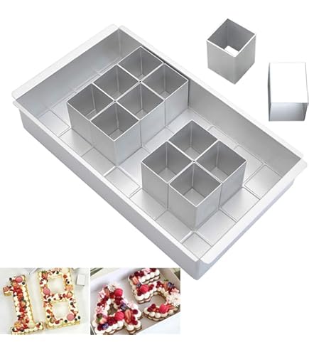 Kayuneed Backform Set - Verstellbare Zahlen & Buchstaben Für Personalisierte Kuchen