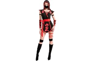 Spooktacular Creations Halloween Disfraz de Ninja Adulto para Mujer, Fiesta de Disfraces, Truco o Trato, Fiesta Cosplay