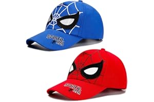 BESTZY Casquette de Baseball, 2PCS Casquette Baseball pour Enfant, Casquette Baseball Enfants Adjustable Casquette Baseball pour Garçons Filles Accessoires Plein Air