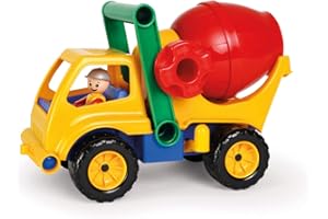 SIMM Spielwaren Konstruktionsfahrzeuge LENA4353, Gelb/Rot