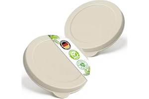 Falkenhorn Organic Cream Can Lids - 2 x Large (99 mm) - BPA Free Sugar Cane, for Large Cans of Pet Food - Reusable