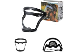 APOMKJOE Anti-Fog Protective Full Face_Shield, Reusable Super Face Protective Cover, HD Durable Adjustable Face Visor