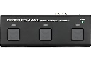 BOSS FS-1-WL Kompaktowy Bezprzewodowy Przełącznik Nożny - Sterowanie Cyfrowymi Aplikacjami Muzycznymi, Filmami z YouTube, DAW, Instrumentami i Innymi poprzez Bluetooth - MIDI