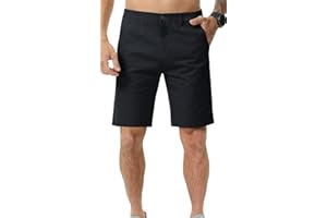 Zetieny Mens Chino Shorts Summer Cotton Short Smart Casual Outdoor Half Pants Stretch Slim Fit