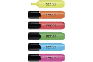 ‎OFFICER PRODUCTS Zakreślacz OFFICE PRODUCTS 2-5mm (linia) 6szt Mix Kolorów/Artykuły do Pisania i Korygowania/Typ-Klasyczny/Rodzaj-Nierozmazujący Tusz/Kolor-Mix Kolorów/Dł. Linii (m)-300