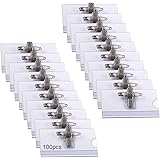 CKB Ltd® Set Of 50 Professional Clip On Clear Plastic ID Name - View #11