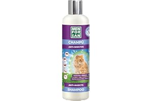 MENFORSAN Champú Anti-Insectos con Margosa, Geraniol Y Lavandino - Gatos 300 ml