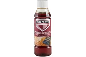 Olio di lino bollito Bartoline 250 ml – Protettivo per legno ad asciugatura rapida per mobili da giardino in legno tenero e legno da interni
