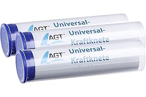 AGT Kaltschweißmasse: 3er-Pack Universal-Kraftknete: 2K-Kleber aus Epoxidharz, 3x 56 g (Epoxy Knete, Epoxidharz Knetmasse, Holzreparaturen)
