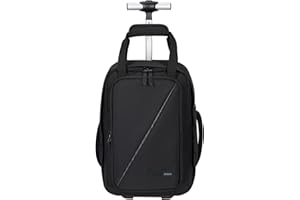 American Tourister Take2Cabin: maleta de cabina Ryanair 40 x 25 x 20 cm, 20 L, 1,40 kg, mochila con ruedas, equipaje de mano, mochila de avión S Underseater, negra (negra)