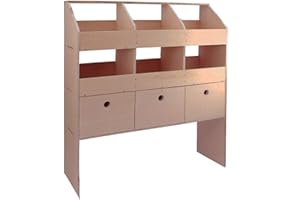 ‎MONSTER RACKING Monster Racking Universal Auto-Regal Fahrzeugregale Fahrzeugeinrichtung Regalsystem Regal Holzregal Regalsystem Transporter Werkstattwagen 102cm B x 30cm T x 120cm H