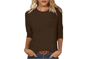 FunAloe Women Tops and Blouse Summer 3/4 Sleeve Tops Plus Size Tops Floral T Shirt Spring Clothes Elegant Women Casual Short Sleeve Womens Party Tops Ladies Tops V Neck T Shirts Business Office