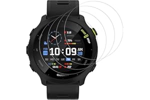 Beukei 4 Pack Screen Protector for Garmin Forerunner 55, Tempered Glass, [Ultrasonic Fingerprint Support] [9 Hardness] [Anti-Bubble] Scratch Resistant for Garmin Forerunner 55 Glass Film