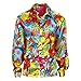 Produktbild Widmann 73973 Erwachsenenkostüm Flower Power Hemd, Herren, Mehrfarbig, L
