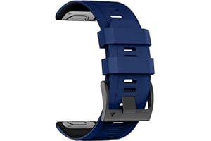 U-LIMVE Pasek do Zegarka Garmin Fenix 8 51mm/Fenix 7X Pro/Fenix 7X/Fenix 6X Pro/Fenix 6X/Fenix 5X/Fenix 3,Silikonowy Pasek do Zegarka Garmin Descent Mk3i 51mm/Epix Pro 51mm/Tactix 7 26mm