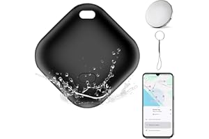 KKSTOTO Smart Tracker Tag Android, Localizzatore GPS con Google's Find Hub (Solo Android), Portachiavi GPS, Impermeabile, Batteria Sostituibile, Trova Oggetti e Chiavi/Bagagli/Portafogli/Valigie/Bambini