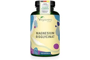 Bisglicinato de Magnesio | 400 mg de Magnesio Elemental Dosis Diaria| 180 Cápsulas | Alta Absorción y Biodisponibilidad | Reduce Fatiga | Sin Aditivos & Vegano | Vegavero