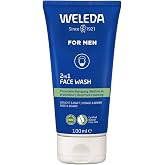Weleda &ndash; For Men Cleansing Gel 2 in 1 Face and Beard 100 ml | Willow Bark Licorice 2 in 1 Face &amp; Beard Deep Pore Cleansing fo