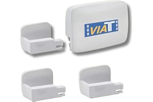 Odiseo 3 Soportes Telepeaje Via T - Soporte Sujeción Telepeaje Via-T Cristal Coche Camion Furgonetas - Peaje Pinza ViaT