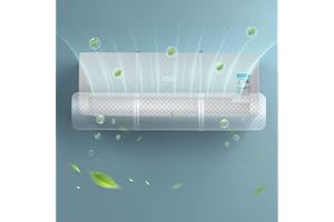 DYBOHF Universal Deflector Aire Acondicionado, Ajustable Deflector de Viento de Aire Acondicionado, Aire Acondicionado Escudo de Viento para Casa/Oficina, Ancianos, Recién Nacidos (Transparencia)