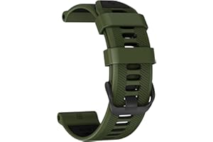 U-LIMVE Bracelet de Montre pour Garmin Forerunner 965/Forerunner 955/Forerunner 945/Forerunner 935, Bracelets de Remplacement en Silicone Souple 22mm
