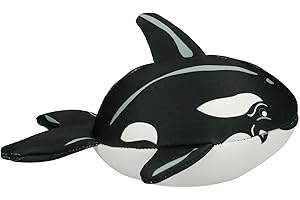 CoolPets Wally The Whale - 22 cm - Hunde Kühlung - Kühlendes Hundespielzeug - Kühlung für Hunde - Hundespielzeug mit Quietsche - Schwimmt auf dem Wasser