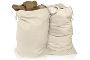 ELES VIDA Woreczek materiałowy, różne rozmiary, zestaw do malowania, worki koloru naturalnego, Natur, 50 x 75 cm | 2 Sztuk