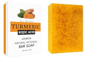 MEITREND Mydło z kwasem kojowym, Turmeric Lemon Soap Original, Turmeric Acid Soap, mydło z kurkumą, mydło z kwasem kojowym – ciemne plamy, poprawa kolorytu skóry, złuszczanie (kwas kojowy)