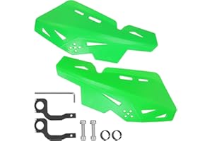 JIAYAN 7/8'' 22mm Dirt Bike Handschützer, Lenker Hand Guards Protektor mit CNC Halterung Paar für Motocross ATV SX SXF EXC XCW KLX KX LTR TRX - Grün