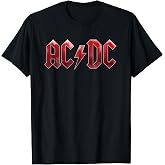Official AC/DC Logo Ice Red Rock Music Band T-Shirt