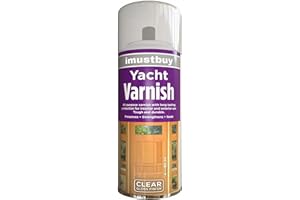 IMUSTBUY All Purpose Yacht Varnish 400ML - Professional Gloss Finish Spray Wood Color Paint