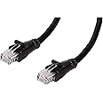 amazon basics RJ45 Cat-6 Ethernet Patch Internet Cable For Personal Computer - 50 Feet (Black)