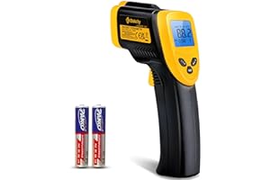 Etekcity Infrared Thermometer, -50°C~610°C(-58°F~1130°F), Non-Contact Digital Laser Temperature Gun with LCD Display,for Cooking/Pizza/Oven/Refrigerator (Not for Human)
