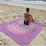 【Absorbente & Secado Rápido】Utilizamos un material de microfibra de secado rápido y absorbente de agua, y se puede anti arena, es ideal uso en aire libre, playa, etc.