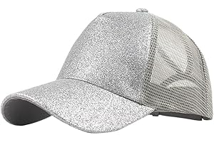 Luckywaqng Casquette marine pailletée pour camionneur, chaotique, couleur unie, chignon de baseball, casquette unisexe pour enfant de 2 ans