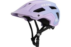 DKONI Mountain Bike Helmet, Lightweight MTB Cycling Bicycle Helmet with Visor and PC Shell for Adults, Youth, Men & Women