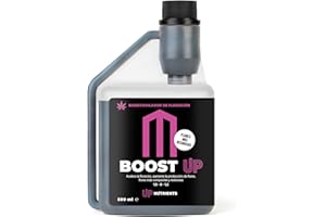 UP NUTRIENTS Bio Fertilizante Estimulador de la Floración BOOST UP 500 ml | Bio Estimulador para Plantas y Cultivos | Acelerador Producción Flores | Flores y Frutos Compactas y Resinosas