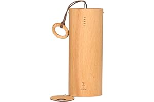 ‎DAYASA Heola Klangspiel Erde - aus Buche - Handgefertigtes Windspiel aus Holz für Yoga, Meditation, Entspannung | Haus und Garten | Planetenklangspiel