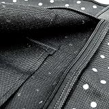 Atmungsaktiver Kleidersack – schwarz-weiß gepunktet – 152 cm – Hangerworld - 6