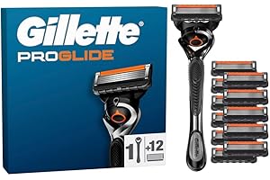 ‎GILLETTE Gillette Fusion5 Rasierer für Männer — Inkl. 1 Gillette Nassrasierer, 12 Ersatzklingen mit Gleitstreifen für ein sanftes Gleiten und 5 Klingen für eine Gründliche, Langanhaltende Rasur