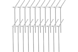 VEGOATY Fishing Lot de 20 manchons anti-enchevêtrement en métal avec entretoises de 9/12 cm - Accessoires de pêche à la carpe - Panier à nourriture de base