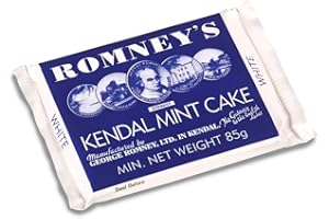 ROMNEY'S SUPPLIED BY TOFFEEWORLD ROMNEY'S OF KENDAL Kendal Mint Cake WHITE 85g / 2.99oz x1