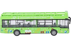 RITOEASYSPORTS Zielony Autobus, Stop Stopu Wysokiej Symulacji Metalowy Autobus Typu Pull-back Zabawka dla Dzieci dla Dzieci(Zielony)